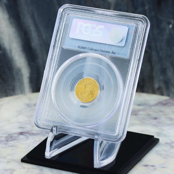 20th Anniversary $5 Gold American Eagle Coin Factory Sealed 2005 PCGS MS69 Miley - Picture 2 of 5